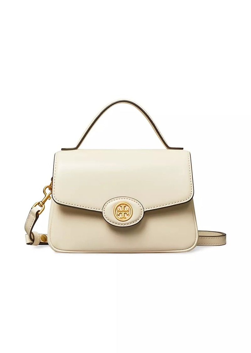 Tory Burch Small Robinson Leather Top Handle Bag