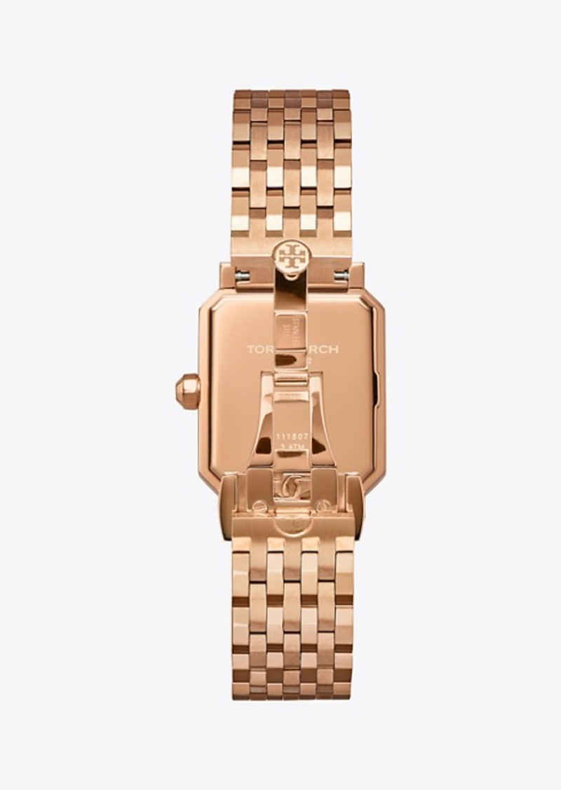 Tory Burch Robinson Watch, Rose Gold-Tone/Cream, 27 X 29 MM | Jewelry