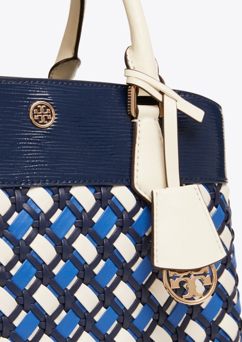 Tory Burch ROBINSON WOVEN TRIPLE COMPARTMENT TOTE | Handbags