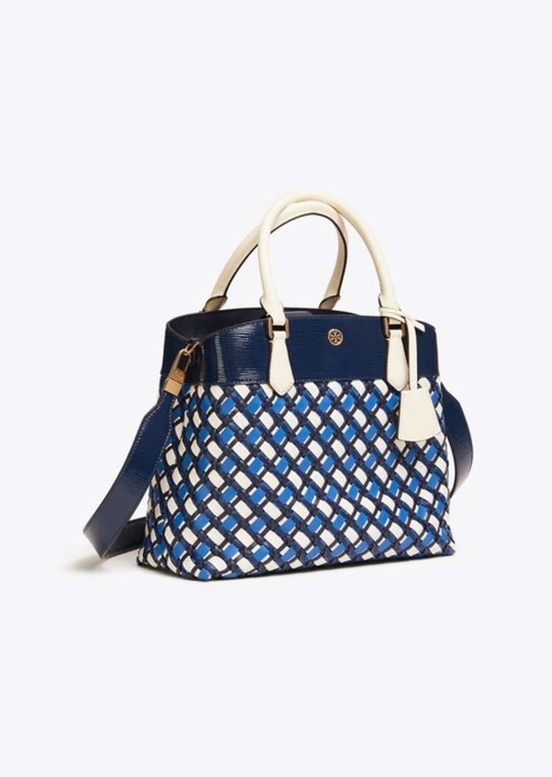 Tory Burch ROBINSON WOVEN TRIPLE COMPARTMENT TOTE | Handbags