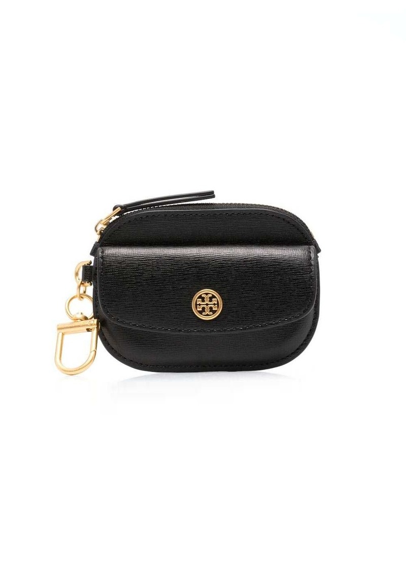 Tory Burch rounded logo-plaque wallet