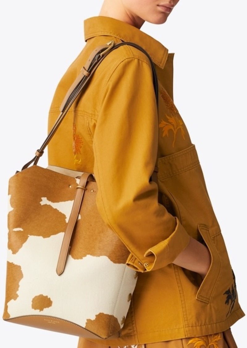 Tory Burch Rowan Calf Hair Bucket Bag | Handbags