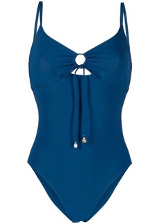 Tory Burch ruched cut-out swimsuit