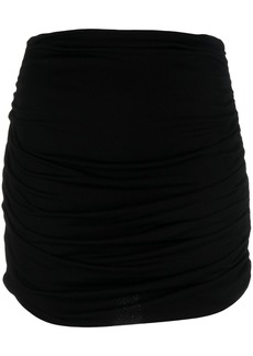 Tory Burch ruched high-waisted mini skirt
