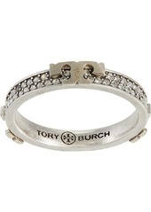 Tory Burch Serif-T Pave Stackable Ring