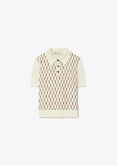 Tory Burch Silk-Front Polo