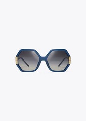 Tory Burch Single T Geometric Sunglasses
