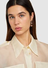 Tory Burch Small Crystal Drop Earring