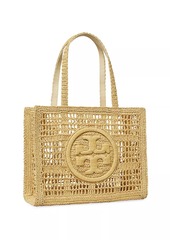 Tory Burch Small Ella Crochet Straw Tote Bag