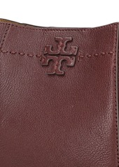 Tory Burch Small Mcgraw Textured Leather Bucket Bag