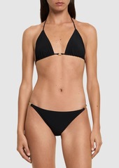 Tory Burch Solid Gemini Link String Bikini Top