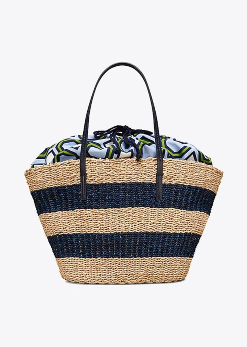 tory burch straw tote