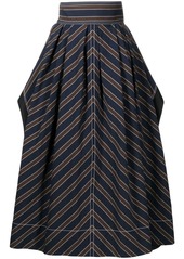 Tory Burch striped flared skirt