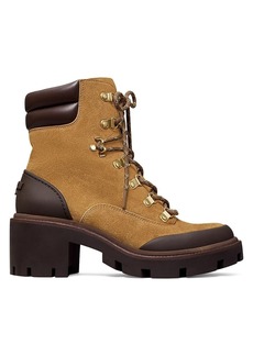 Tory Burch Suede Lug Sole Hiker Ankle Boot