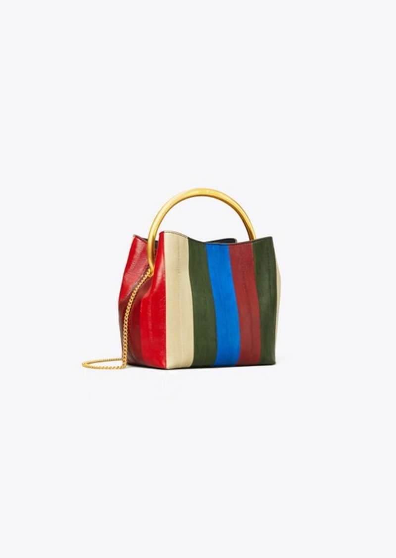 Tory Burch SYDNEY EEL PATCHWORK BUCKET BAG | Handbags