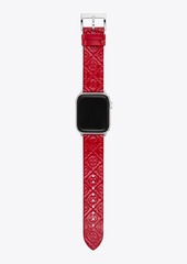 Tory Burch T Monogram Band for Apple Watch®, Red Patent Leather, 38 – 40MM