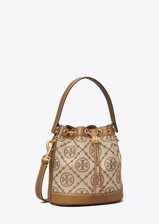 Tory Burch T Monogram Perforated Leather Double-Zip Mini Bag 