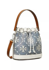 Tory Burch T Monogram Denim Bucket Bag