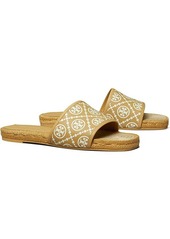 Tory Burch T Monogram Espadrille Slide