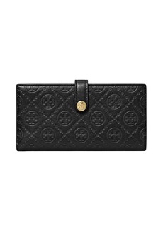 Tory Burch T Monogram Leather Slim Wallet