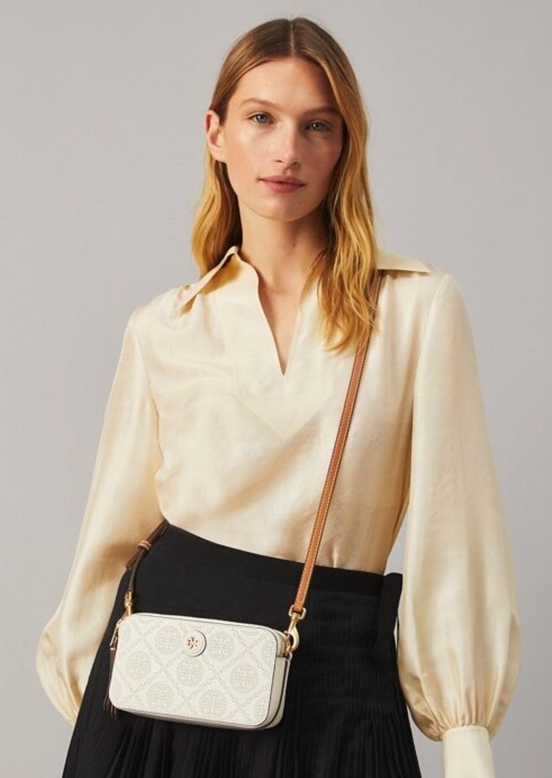 Tory Burch Robinson Perforated Leather Shoulder Bag