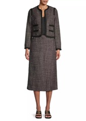 Tory Burch Tailored Wool Tweed Jacket