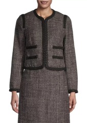 Tory Burch Tailored Wool Tweed Jacket