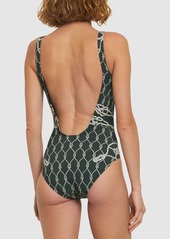 Tory Burch Tank Printed One Piece Swimsuit