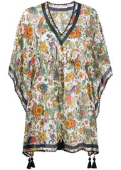 Tory Burch tassel-detail floral tunic