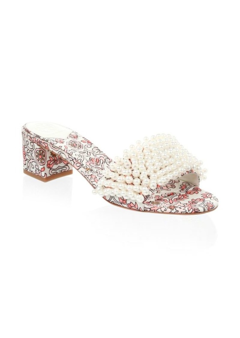 Tory Burch Tatiana Faux Pearl Slides | Shoes