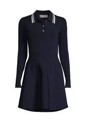 Tory Burch Tech-Knit Polo Mini Dress
