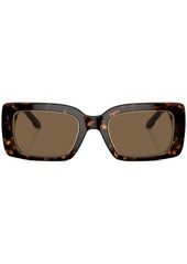 Tory Burch tortoiseshell-effect rectangle-frame sunglasses