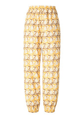 Tory Burch - Women's Embroidered Cinched Cotton Ankle Pant - Print - Moda Operandi