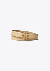 Tory Burch 1" Miller Smooth Leather Pavé Logo Belt