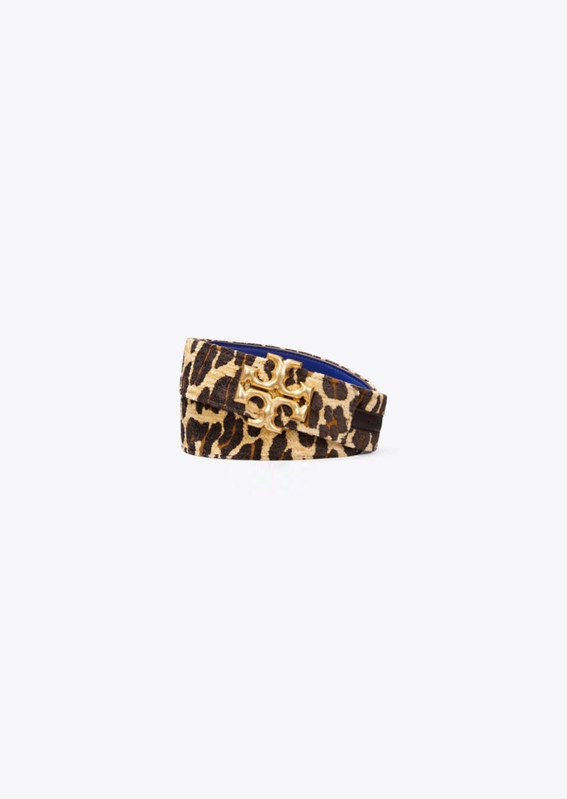 Tory Burch 1.5" Eleanor Leopard Belt