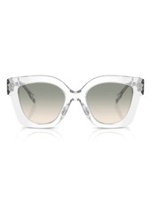 Tory Burch 49mm Gradient Irregular Sunglasses