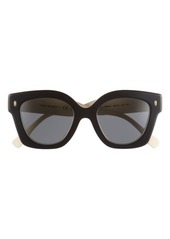 Tory Burch 49mm Irregular Cat Eye Sunglasses