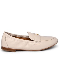 TORY BURCH Ballet loafers in cream leather