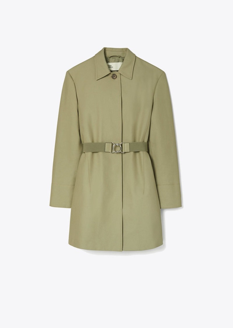 Tory Burch Belted Twill Coat