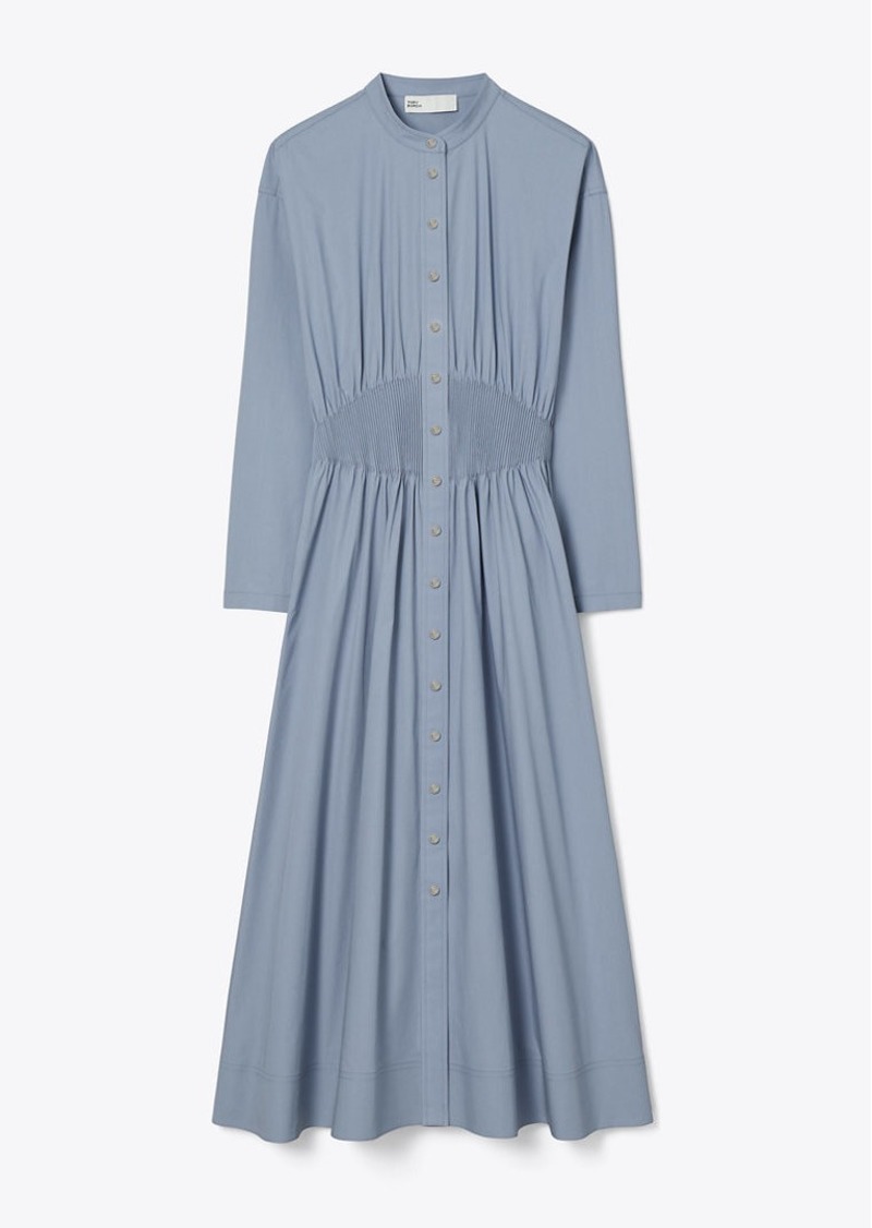 Tory Burch Box-Pleated Cotton Dress