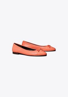 Tory Burch Cap-Toe Quilted Ballet