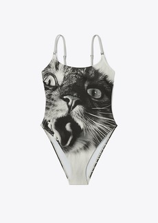 Tory Burch Cat Printed Swimsuit