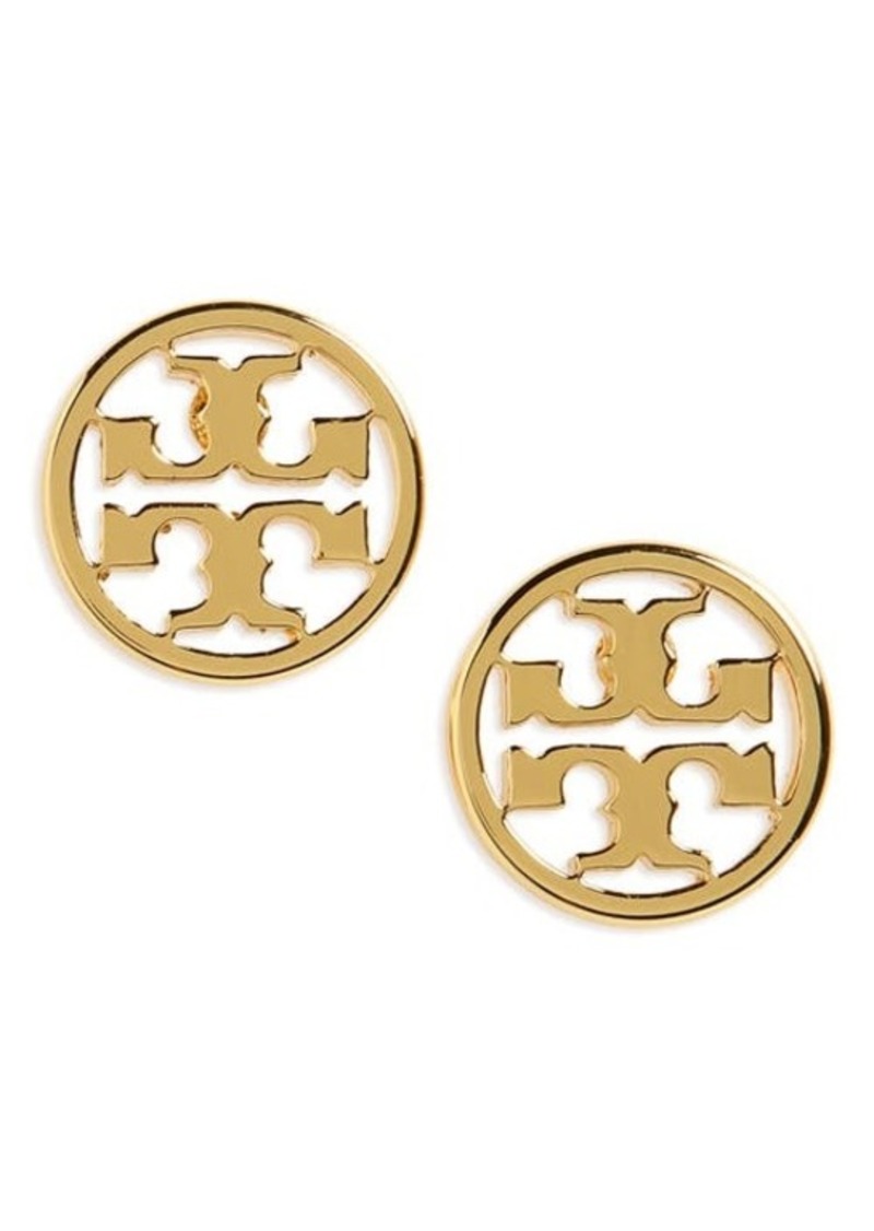 Tory Burch Tory Burch Circle Logo Stud Earrings in Tory Gold at Nordstrom |  Jewelry