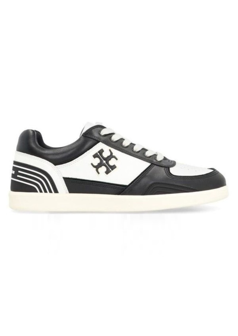 TORY BURCH CLOVER COURT LEATHER LOW-TOP SNEAKERS