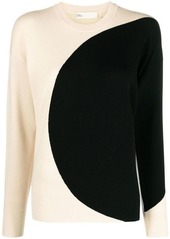 TORY BURCH Colorblock crewneck sweater