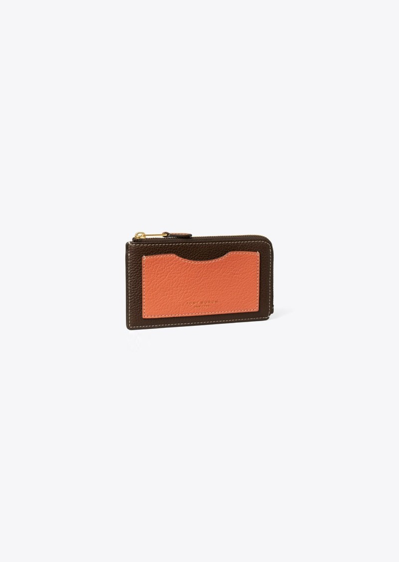 Tory Burch Colorblock Zip Card Case