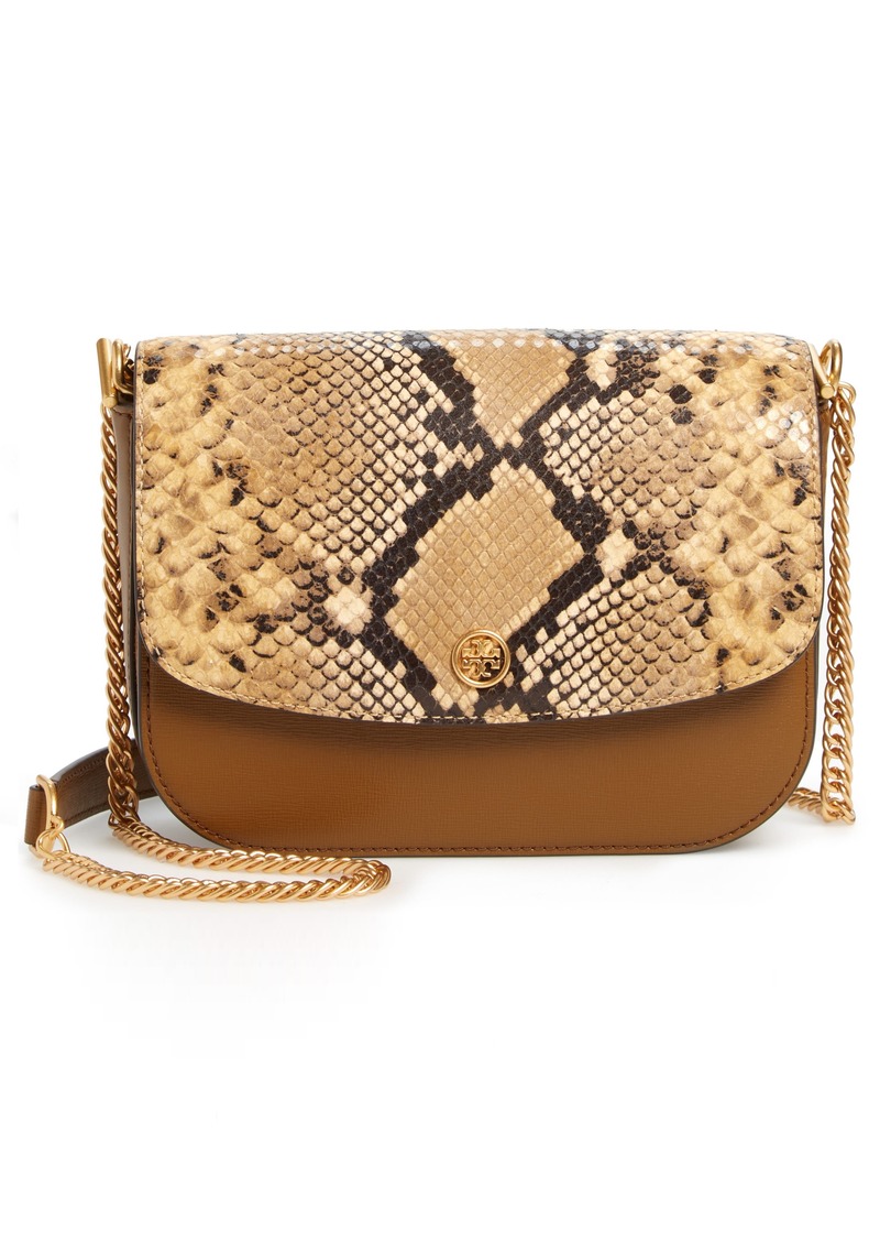 Tory Burch Convertible Leather Shoulder Bag in Sand Drift at Nordstrom