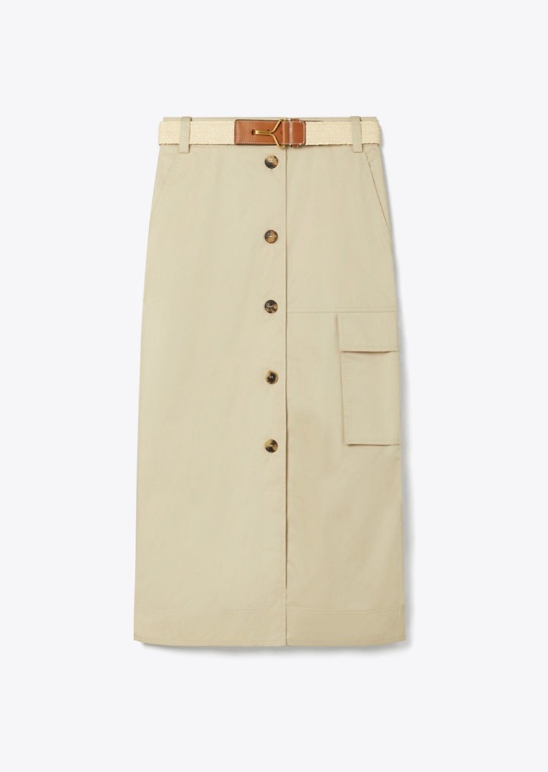 Tory Burch Cotton Poplin Skirt