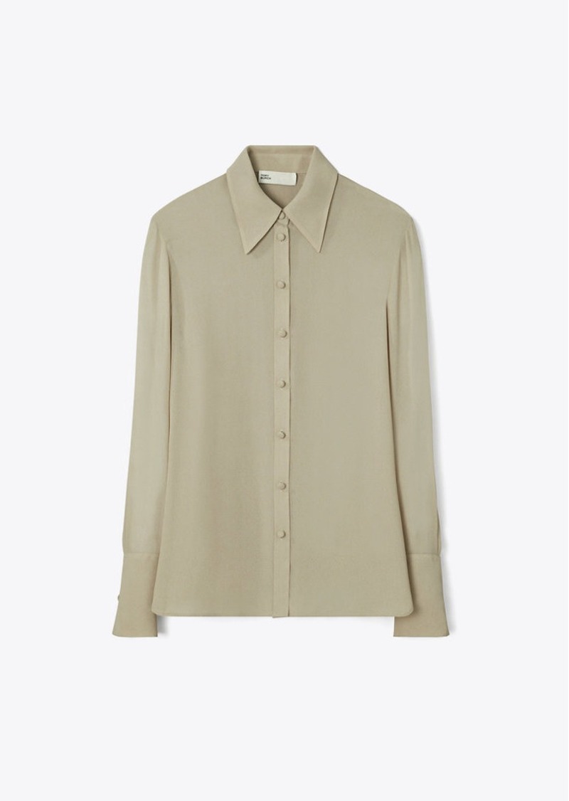 Tory Burch Cuffed Viscose Shirt