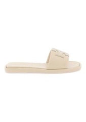 Tory burch double t leather slides